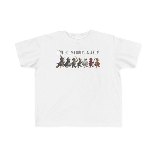 I've Got my Ducks in a Row, Halloween Toddler T-Shirt