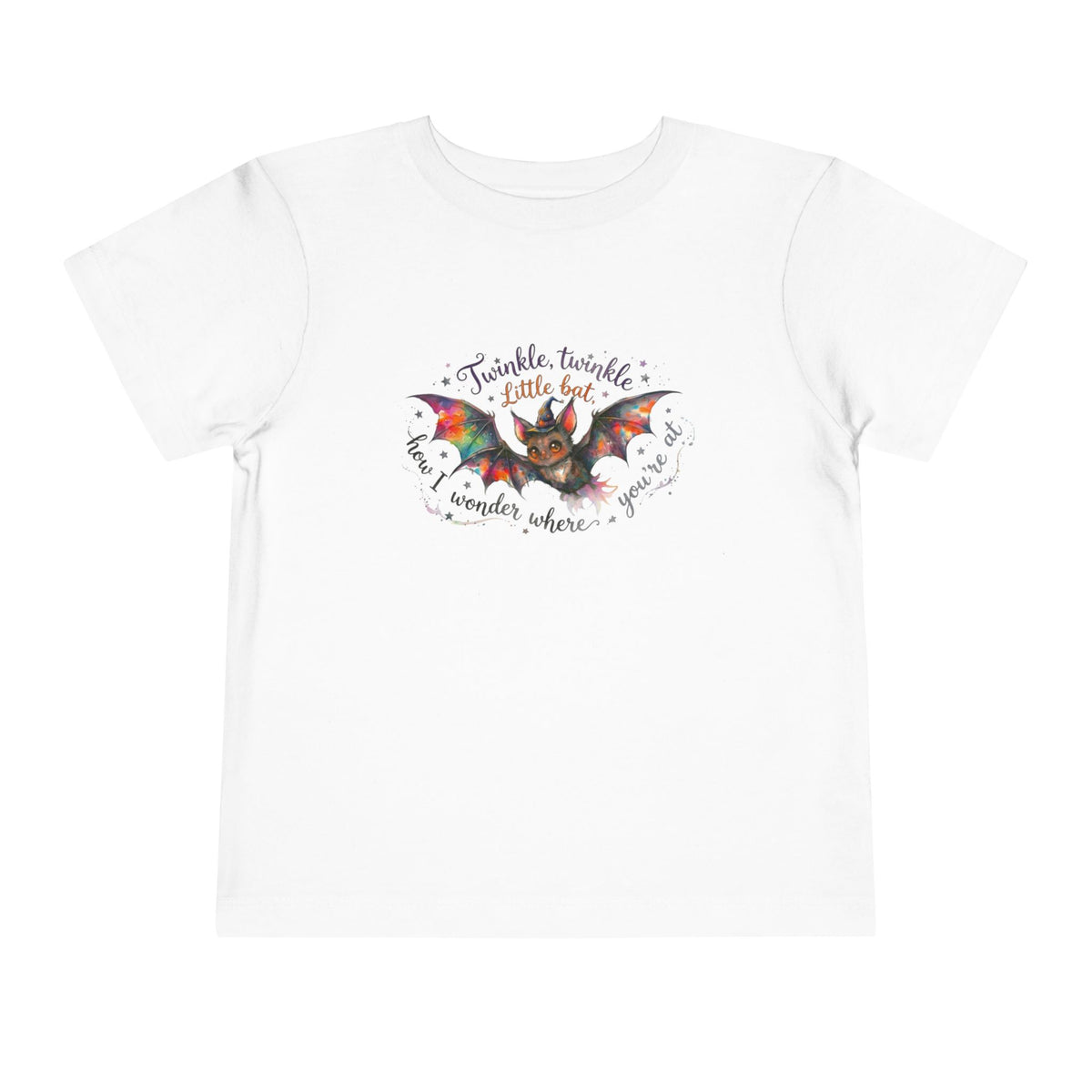 Twinkle Twinkle Little Bat, Alice in Wonderland, Dark Academia Toddler T-Shirt