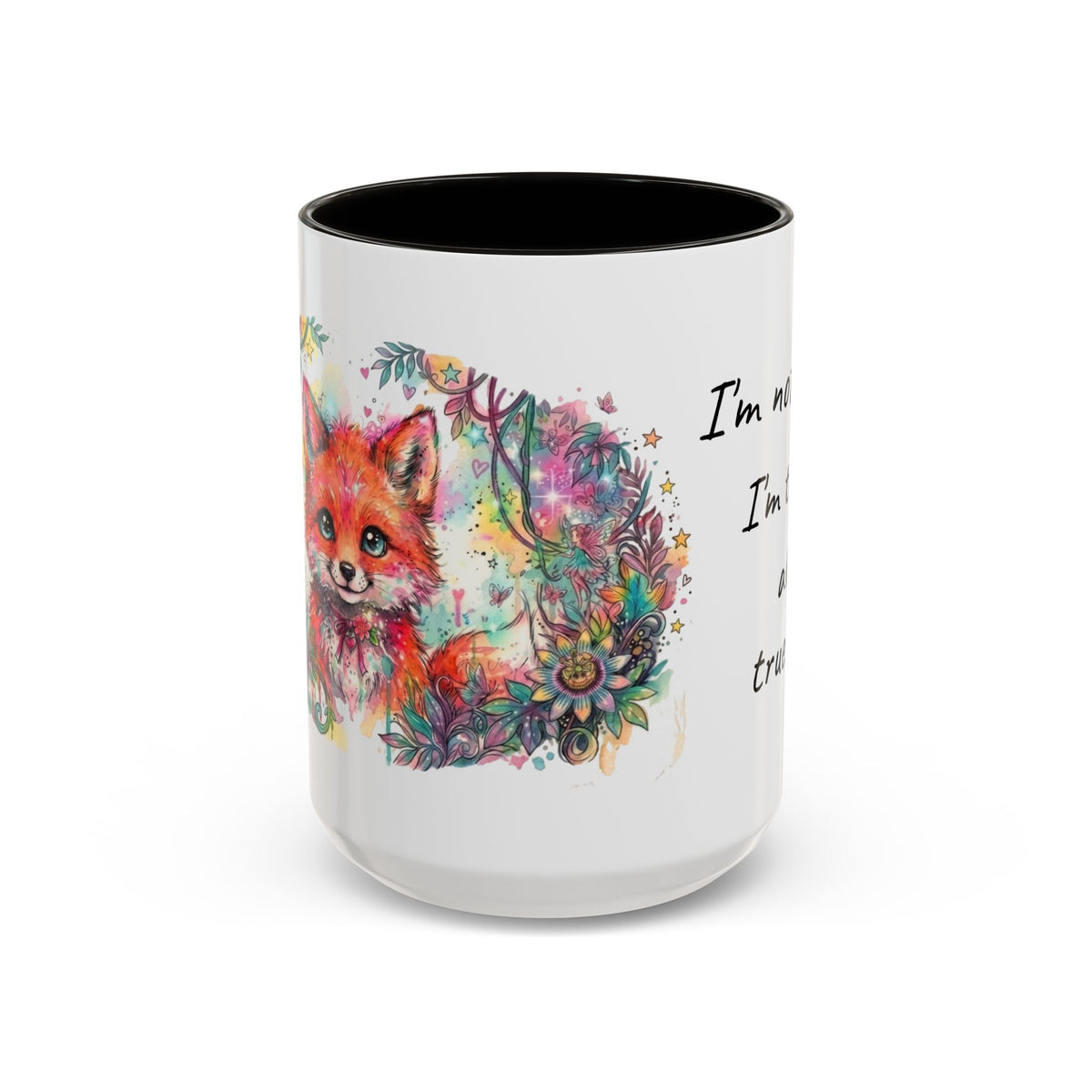 I'm Not Staring, I'm Thinking About True Crime Fox Mug