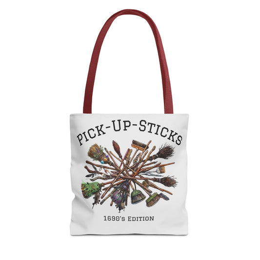 1690's Pick-Up-Sticks, Salem Witch's Brooms Tote Bag
