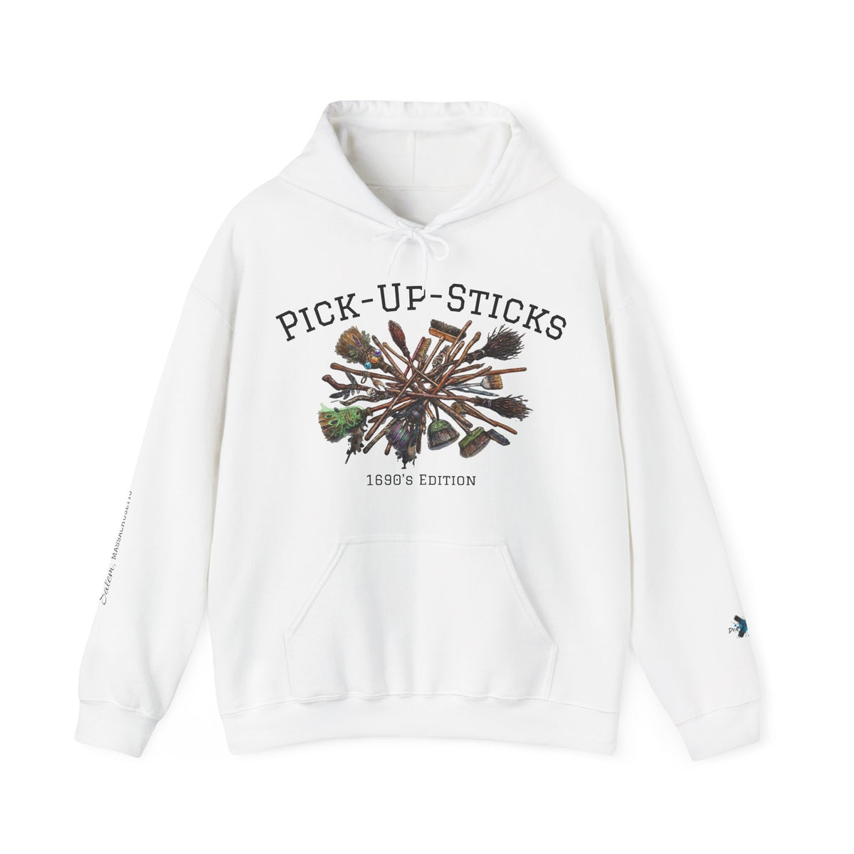 1690's Pick-Up-Sticks, Salem Witch's Brooms Hoodie