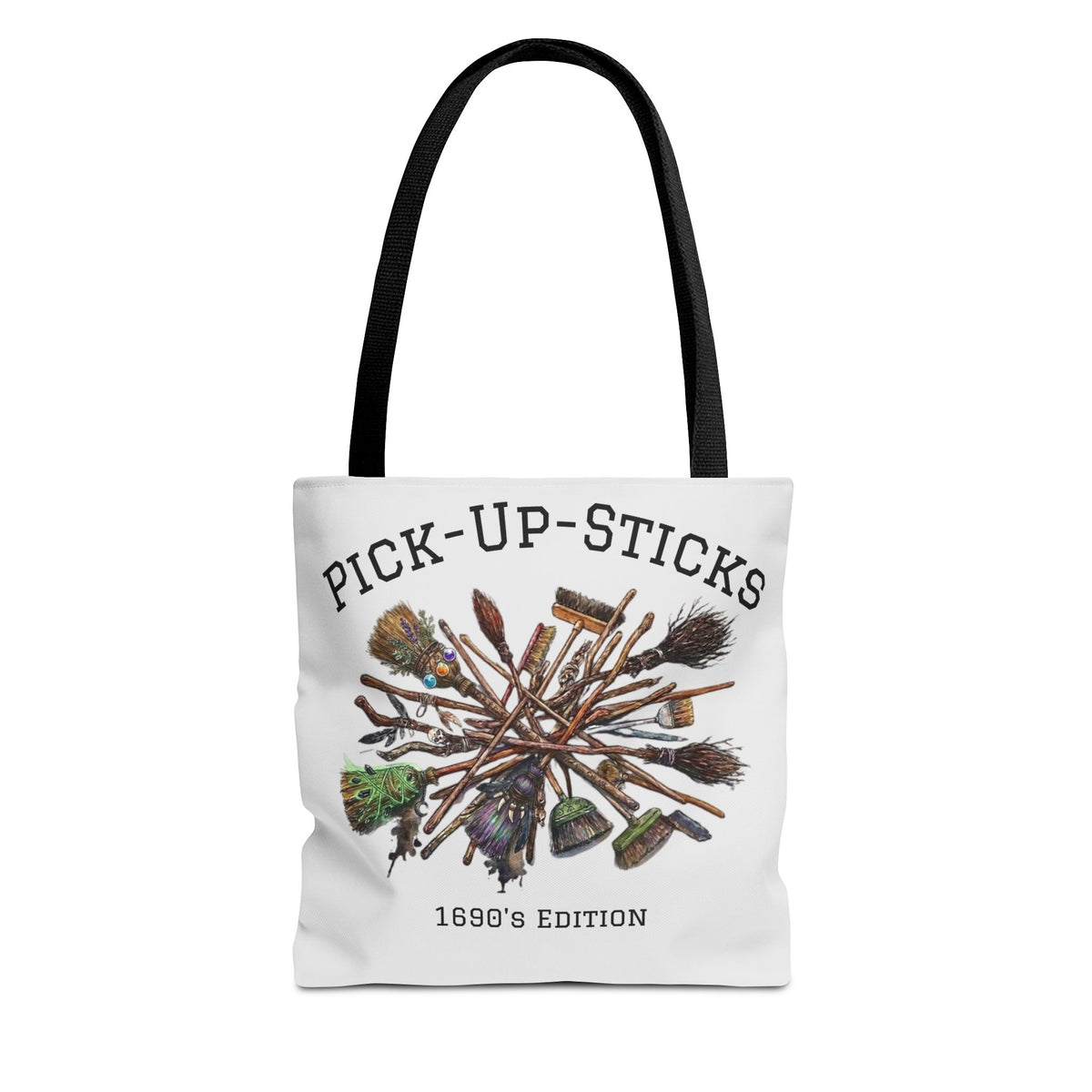 1690's Pick-Up-Sticks, Salem Witch's Brooms Tote Bag