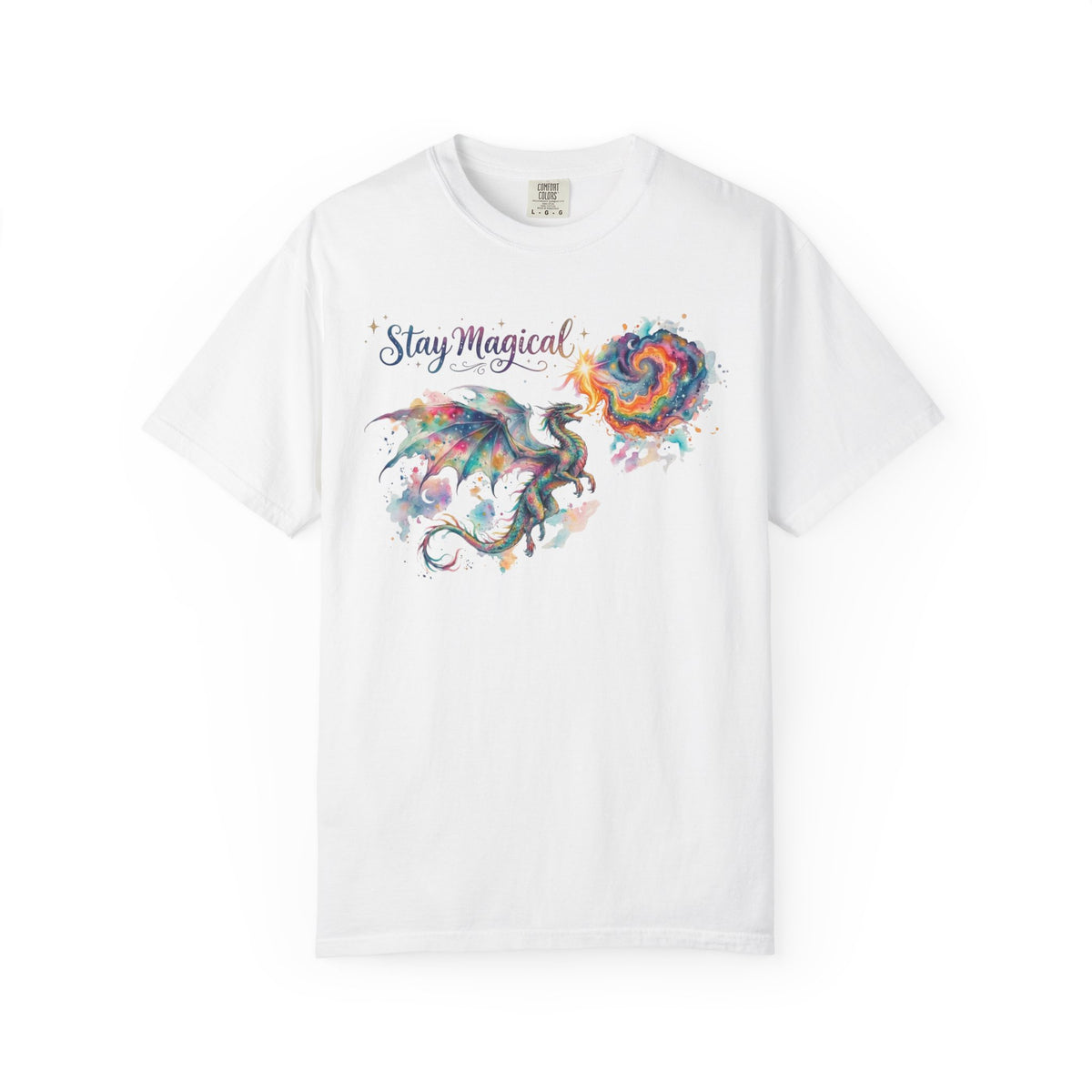 Stay Magical, Colorful Fantasy Dragon T-Shirt