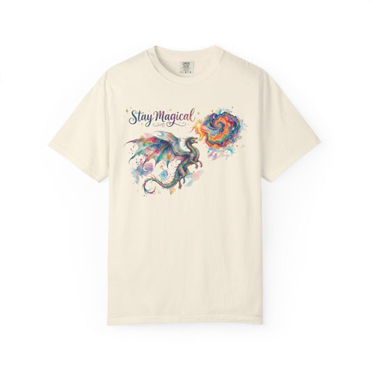 Stay Magical, Colorful Fantasy Dragon T-Shirt