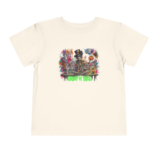 Creep It Real, Happy Skeleton Toddler Tee