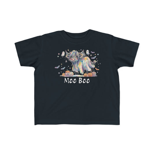 Moo Boo Highland Cow Ghost Toddler T-Shirt
