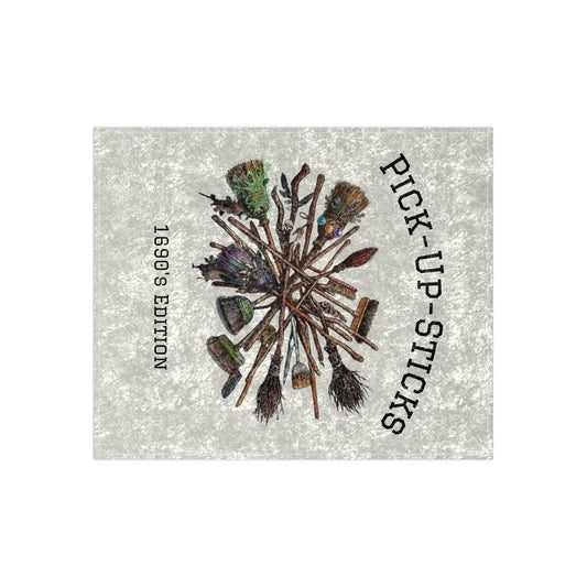 1690's Pick-Up-Sticks, Salem Witch's Brooms Velvet Blanket