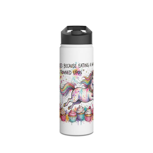 Cupcakes, Because Eating a Whole Cake is Frowned Upon, Unicorn Water Bottle