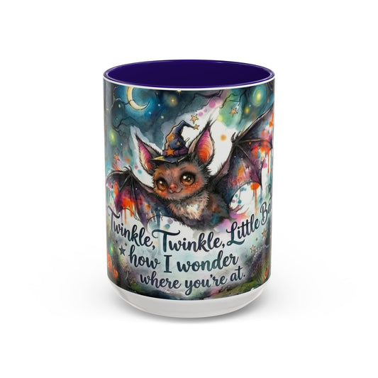 Twinkle Twinkle Little Bat, Alice in Wonderland, Dark Academia 15oz Coffee Mug