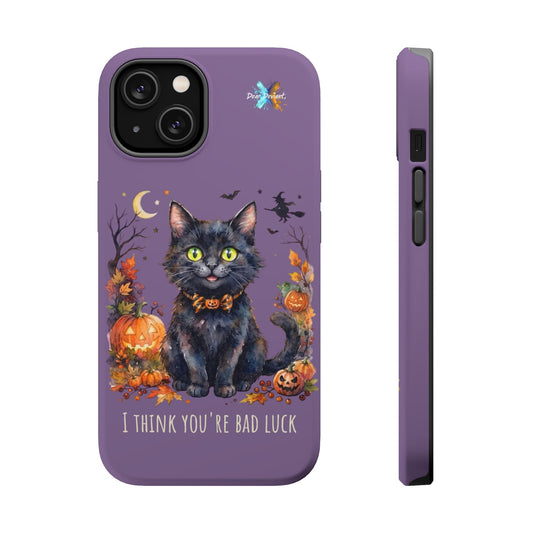 I Think You're Bad Luck, Black Cat Halloween Phone Case for iPhone and Samsung