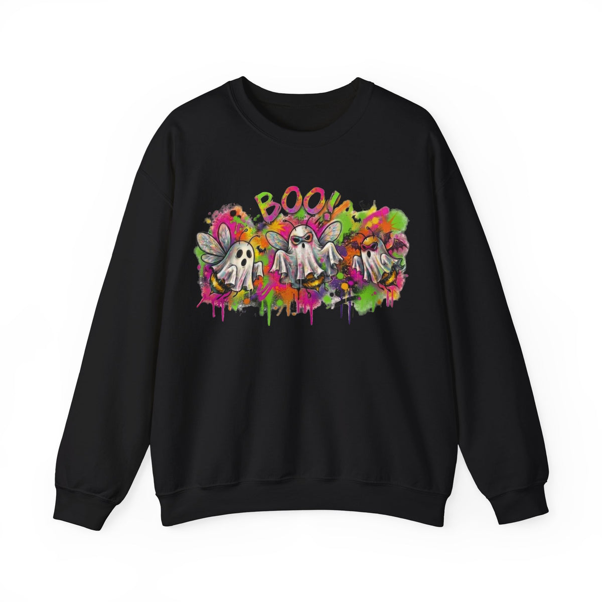 Ghost Bees Witty Halloween 90's Vibe Sweatshirt